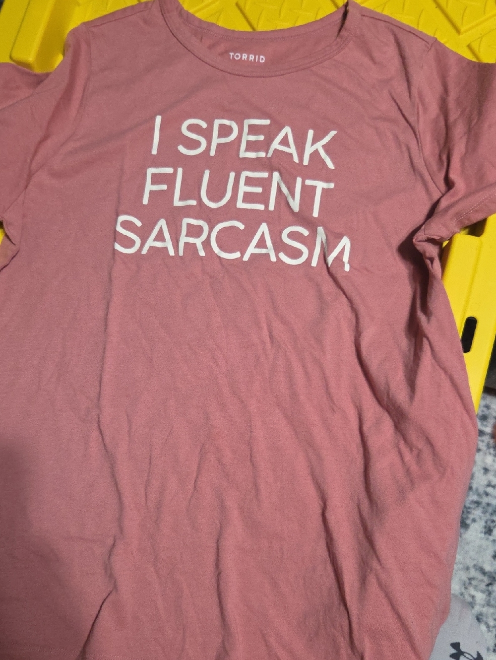torrid Dusty Rose Graphic Tee with White Text